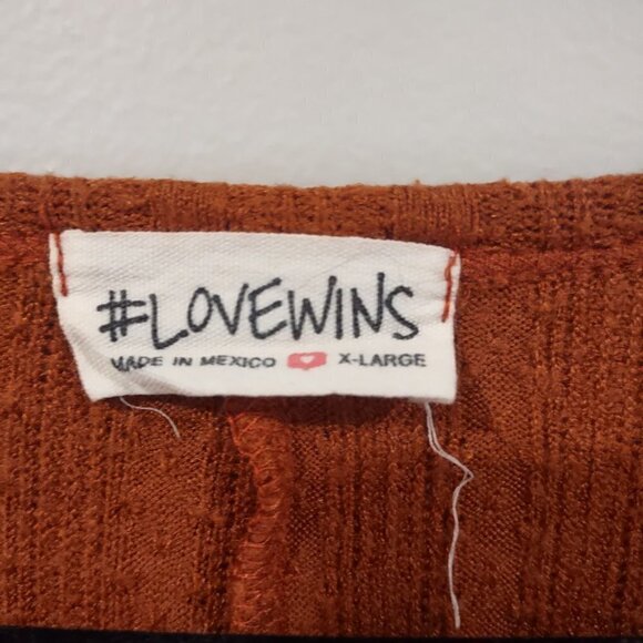 Burnt Orange Crop Top Twist Front Size XL - 3FOR$25 - - Picture 4 of 4